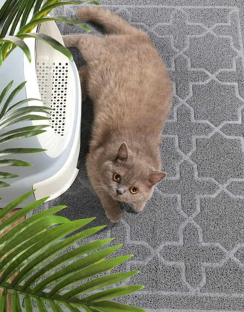 Load image into Gallery viewer, Durable Premium Cat Litter Mat, XL Jumbo and Extra Large Cat Box Mats, Easy Clean Non-Slip and Water Proof Litter Trapping Mat, Pet Litter Floor Mats, Soft, No Phthalate
