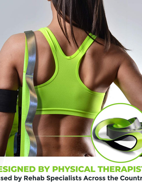 Load image into Gallery viewer, Stretching Strap, Premium Quality Multi-Loop Strap, Neoprene Padded Handles, 12 Loops, 1.5" W X 8' L
