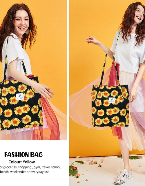 Load image into Gallery viewer, Women’S Corduroy Canvas Cow Tote Shoulder Purse
