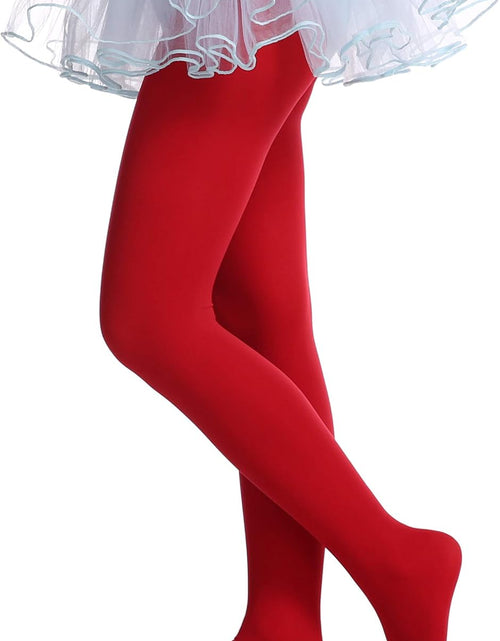 Load image into Gallery viewer, Girls Tights, Semi Opaque Footed Tights, Microfiber Tights
