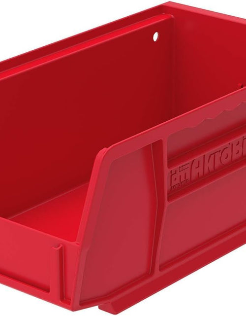 Load image into Gallery viewer, 30220 Akrobins Plastic Hanging Stackable Storage Organizer Bin, 7-Inch X 4-Inch X 3-Inch, Red, 24-Pack
