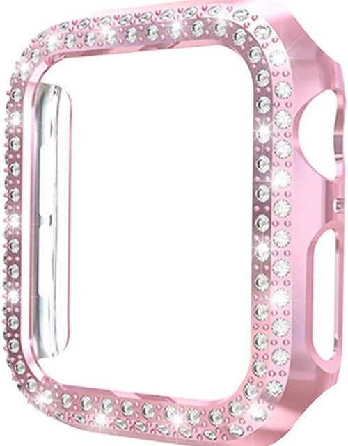 Load image into Gallery viewer, [5-Pack] Protector Case Compatible with Apple Watch Series 3 Series 2 Series 1 38Mm Cover, Double Row Bling Crystal Diamonds Protective Cover PC Plated Bumper Frame Accessories (5 Colors, 38Mm)
