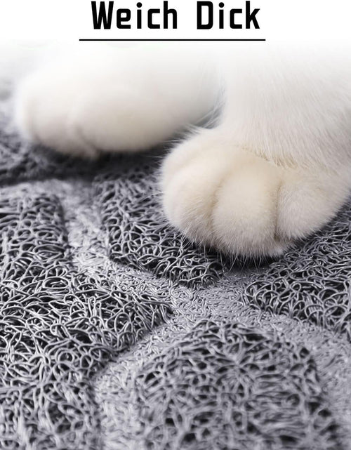 Load image into Gallery viewer, Durable Premium Cat Litter Mat, XL Jumbo and Extra Large Cat Box Mats, Easy Clean Non-Slip and Water Proof Litter Trapping Mat, Pet Litter Floor Mats, Soft, No Phthalate
