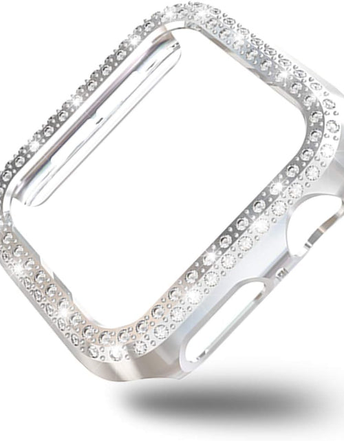 Load image into Gallery viewer, [5-Pack] Protector Case Compatible with Apple Watch Series 3 Series 2 Series 1 38Mm Cover, Double Row Bling Crystal Diamonds Protective Cover PC Plated Bumper Frame Accessories (5 Colors, 38Mm)
