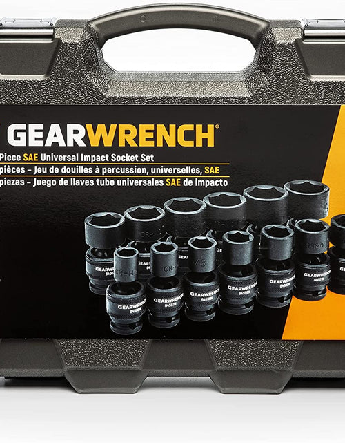 Load image into Gallery viewer, 13 Pc. 1/2" Drive 6 Pt. Standard Universal Impact Socket Set, SAE - 84938N
