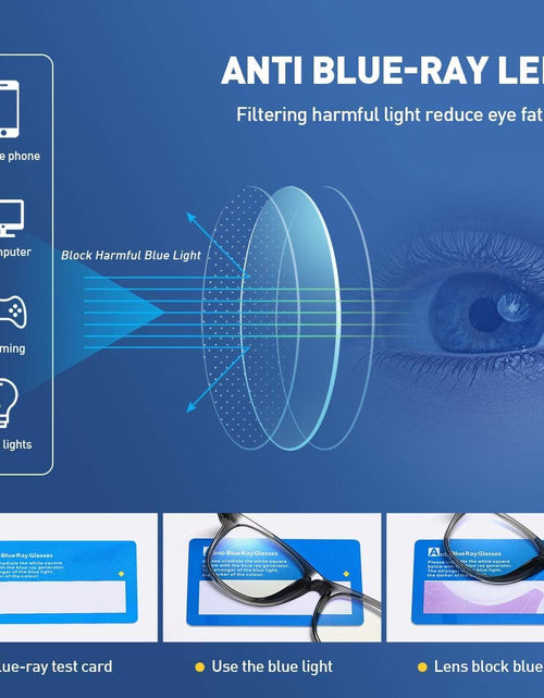 Load image into Gallery viewer, Kids Blue Light Blocking Glasses Girls Boys 2 Pack, Computer Video Gaming Glasses for Kids Girls Boys Age 3-9,Anti Blue Light &amp; Headache (Transparent Black + Transparent Pink)
