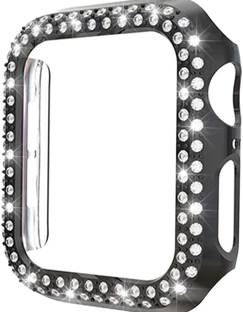 Load image into Gallery viewer, [5-Pack] Protector Case Compatible with Apple Watch Series 3 Series 2 Series 1 38Mm Cover, Double Row Bling Crystal Diamonds Protective Cover PC Plated Bumper Frame Accessories (5 Colors, 38Mm)

