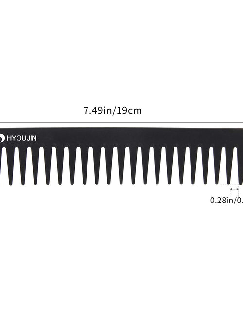 Load image into Gallery viewer, 601 Black Carbon Wide Tooth Comb Detangling Comb Detangler Hair Comb for Long Wet Hair Hair Straighten Curly Hair 230℃ Heat Resistan
