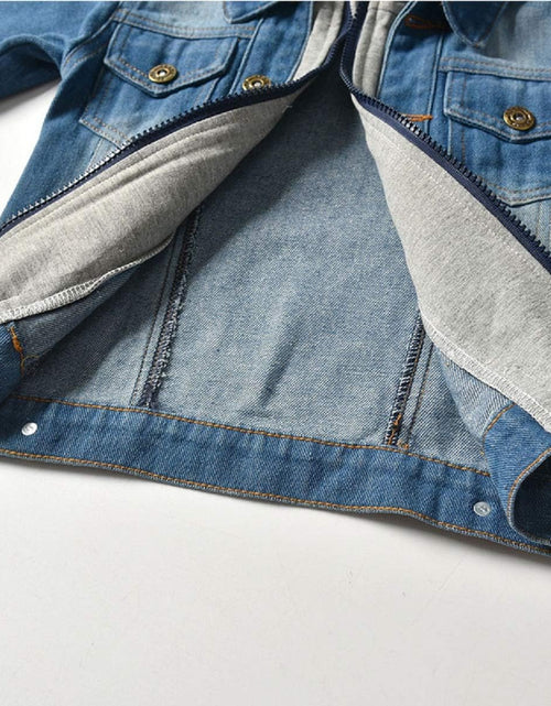 Load image into Gallery viewer, Baby Boys Girls Denim Jacket Kids Toddler Button down Jeans Jacket Top Coat Outerwear
